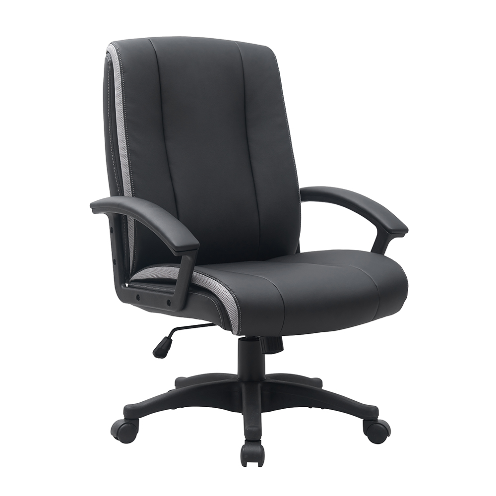 Factory Direct Sale Wholesale Pu Leather Office Chair Mid Back Ergonomic Executive Manager Chair