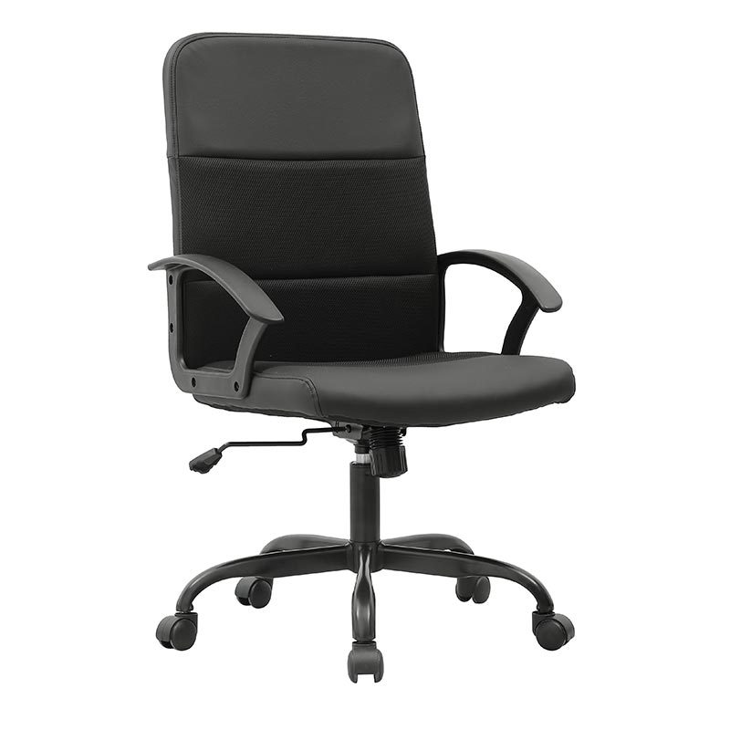 Luxury Cheap Price Commercial High Quality Reclining Middle Back Ergonomic Leather Executive Office Chair