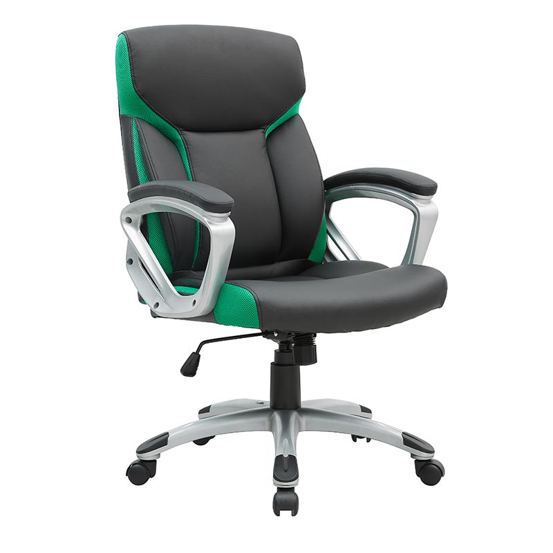 Mid-Back Office Computer Task Desk Chair with Padded Armrests