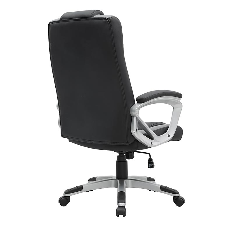 High Back Computer Desk Chair PU Leather Adjustable Height Modern Executive Swivel Task Chair with Padded Armrests