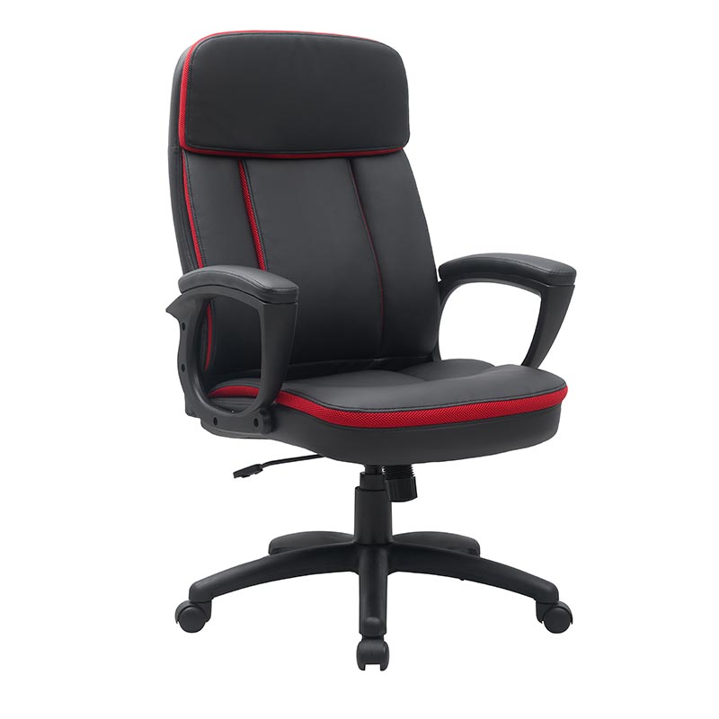 Shinerun High Quality Classic PU Padded Mid-Back Office Computer Desk Chair with Armrest
