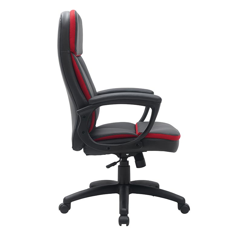 Shinerun High Quality Classic PU Padded Mid-Back Office Computer Desk Chair with Armrest