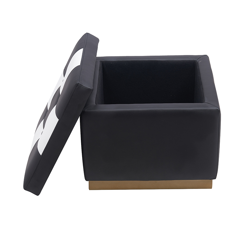 SHINERUN Storage Ottoman Foot Rest Stool Small Folding Storage Ottoman
