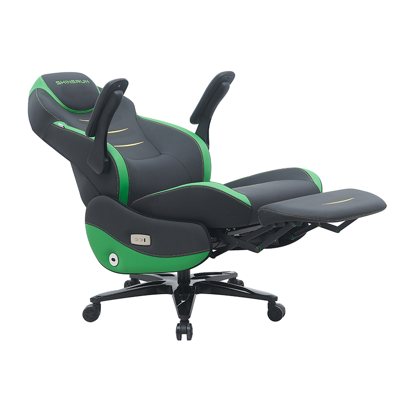 High-Back Electric Reclining Office Chair with Footrest Ergonomic Computer Gaming Chairs with Wheels and Linkage Arms Swivel Rolling Chair