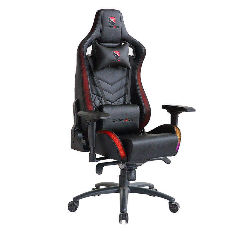 RGB Gaming Chair with LED Lights Ergonomic Computer Game Chair High Back Gaming Chair