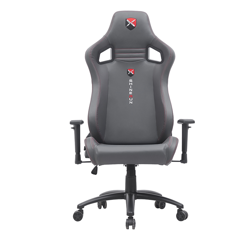 High Back PVC Leather Office Chair Adjustable Gaming Chairs Swivel Racing Chair with Adjustable Armrest