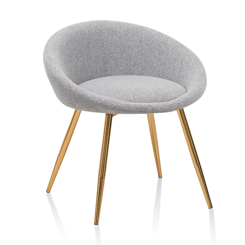 Wholesale Dining Chair Armless Accent Chair with Metal Legs for Home Kitchen Bedroom Living Room