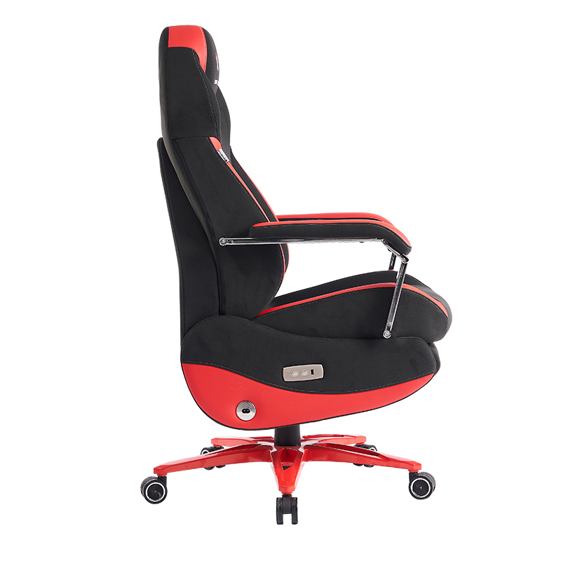 Executive Office Chair High-Back Electric Reclining Office Gaming Chair with Footrest and Linkage Arms 