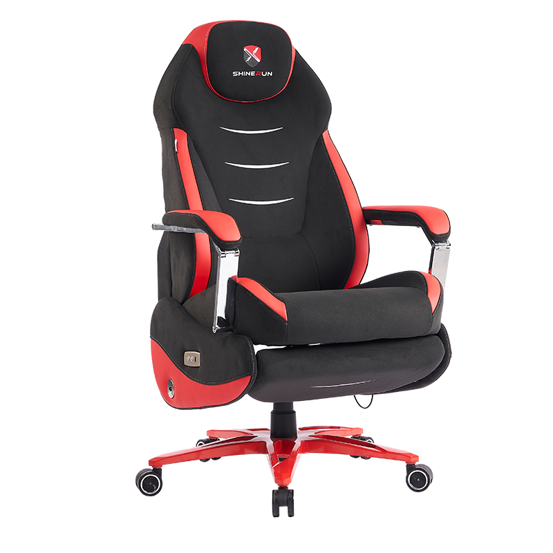 Executive Office Chair High-Back Electric Reclining Office Gaming Chair with Footrest and Linkage Arms 