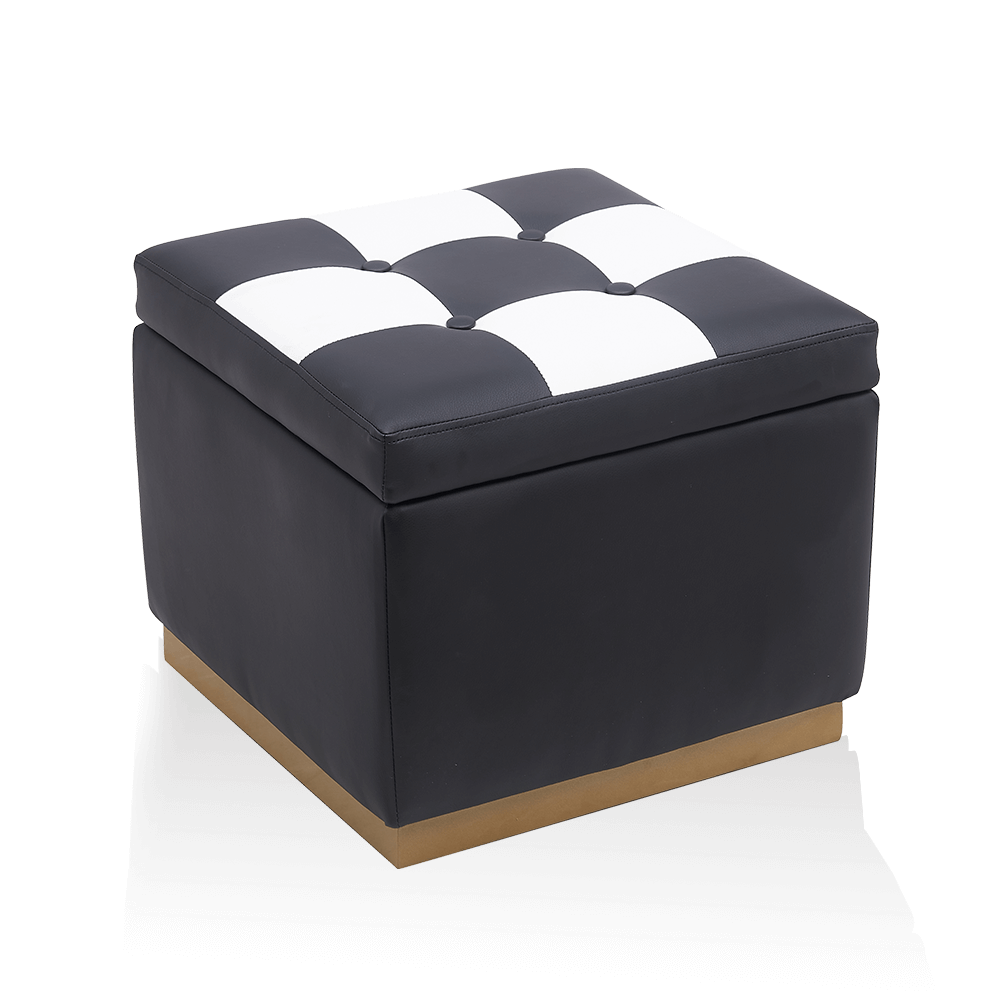 SHINERUN Storage Ottoman Foot Rest Stool Small Folding Storage Ottoman