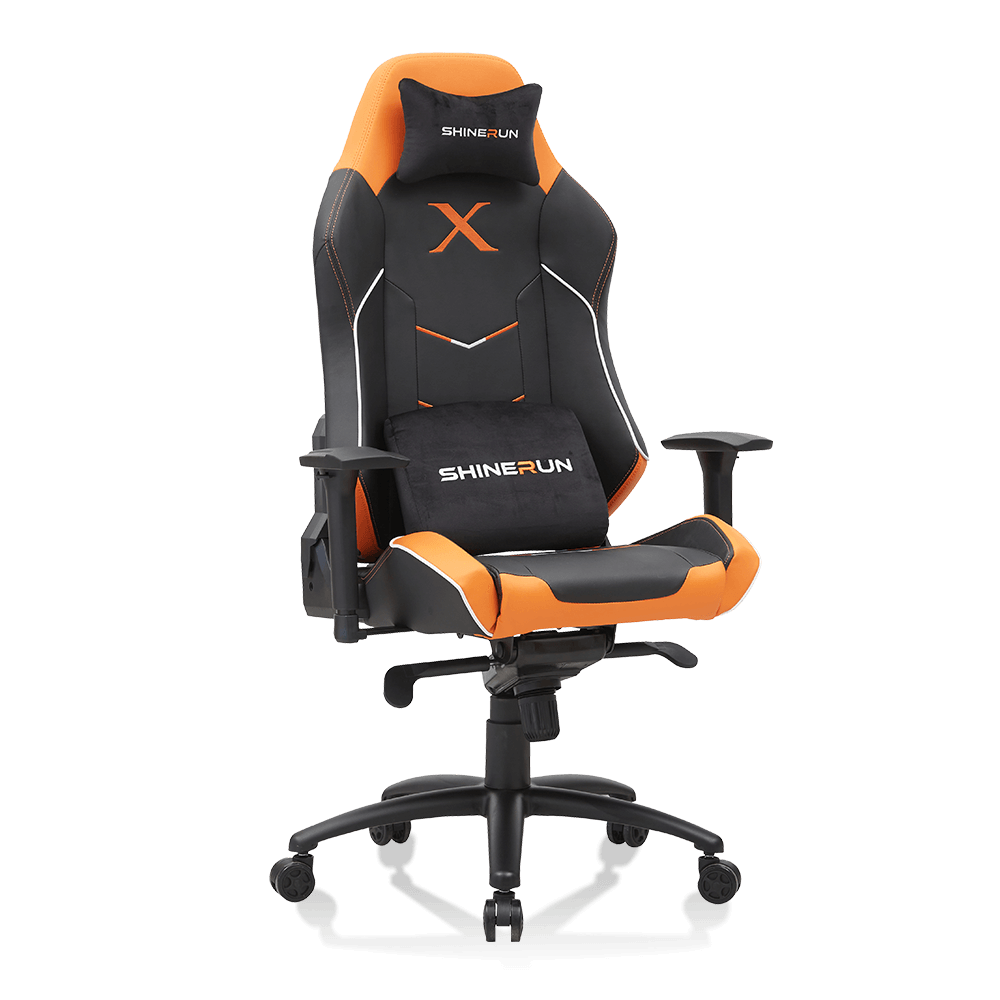 2024 New Design Ergonomic Racing Chair High Back Gaming Chair with Height Adjustable Headrest and Lumbar Support