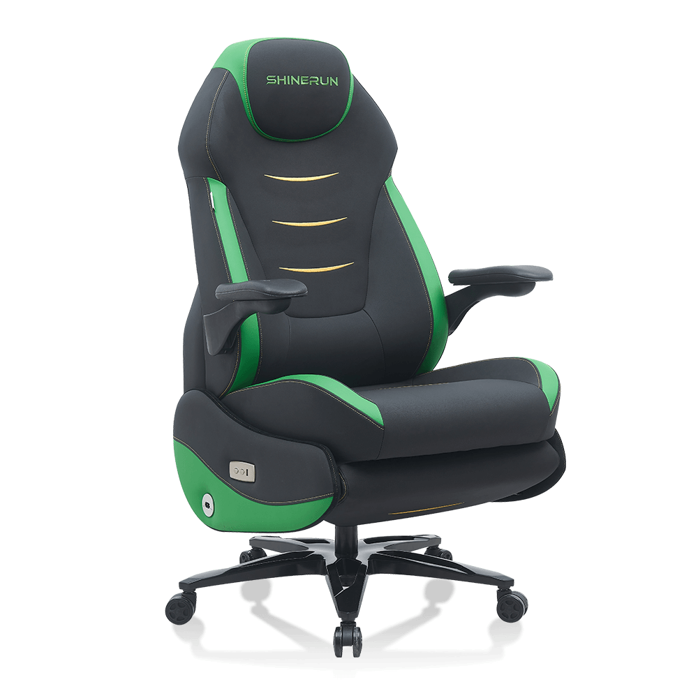 High-Back Electric Reclining Office Chair with Footrest Ergonomic Computer Gaming Chairs with Wheels and Linkage Arms Swivel Rolling Chair