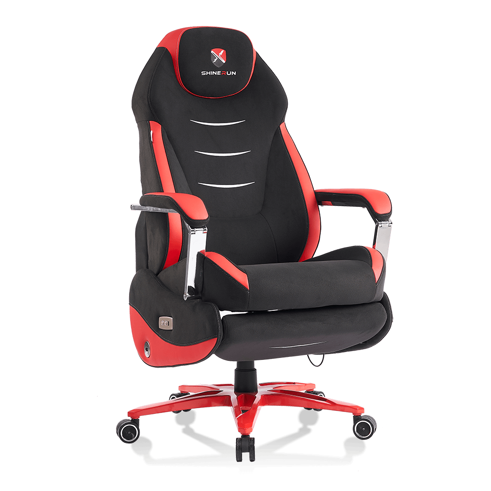 Executive Office Chair High-Back Electric Reclining Office Gaming Chair with Footrest and Linkage Arms 